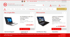 Desktop Screenshot of notebooksandmore.de