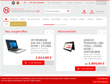 Tablet Screenshot of notebooksandmore.de